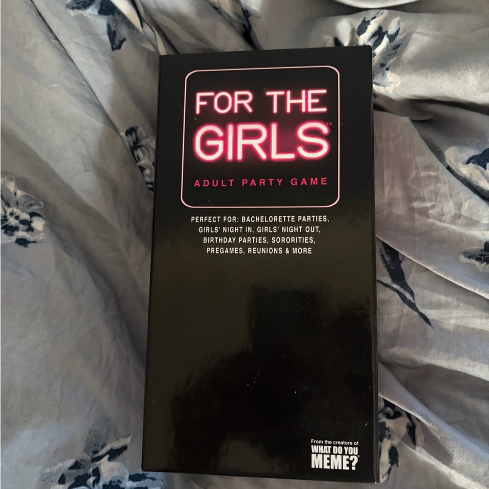 For The Girls Adult Party Game - Black with Pink Accents